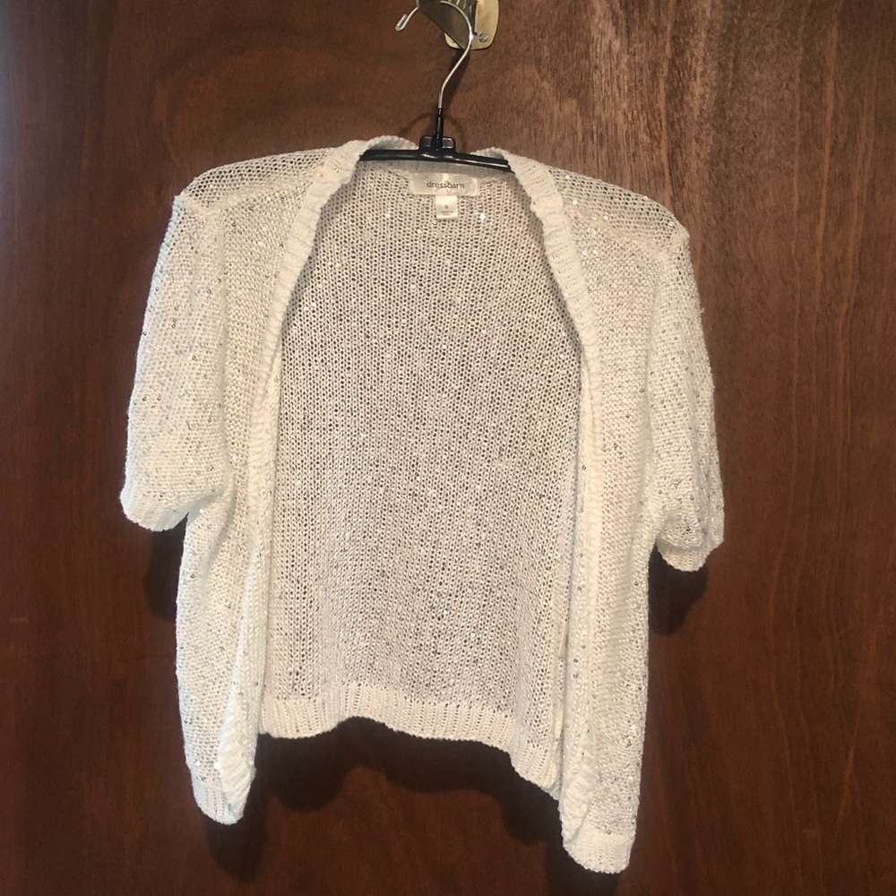 SOLD Sparkly White Sweater